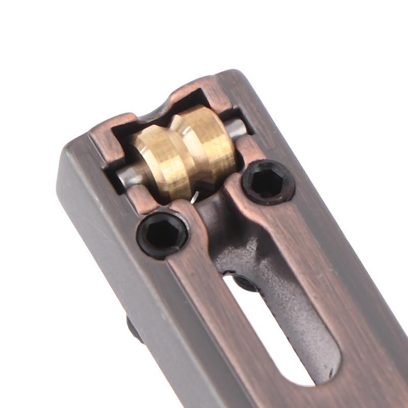 1/6Pcs Zinc Alloy Electric Guitar Roller Bridge Tremolo Saddles For Electric Guitar Replacement Bridge Saddle Set