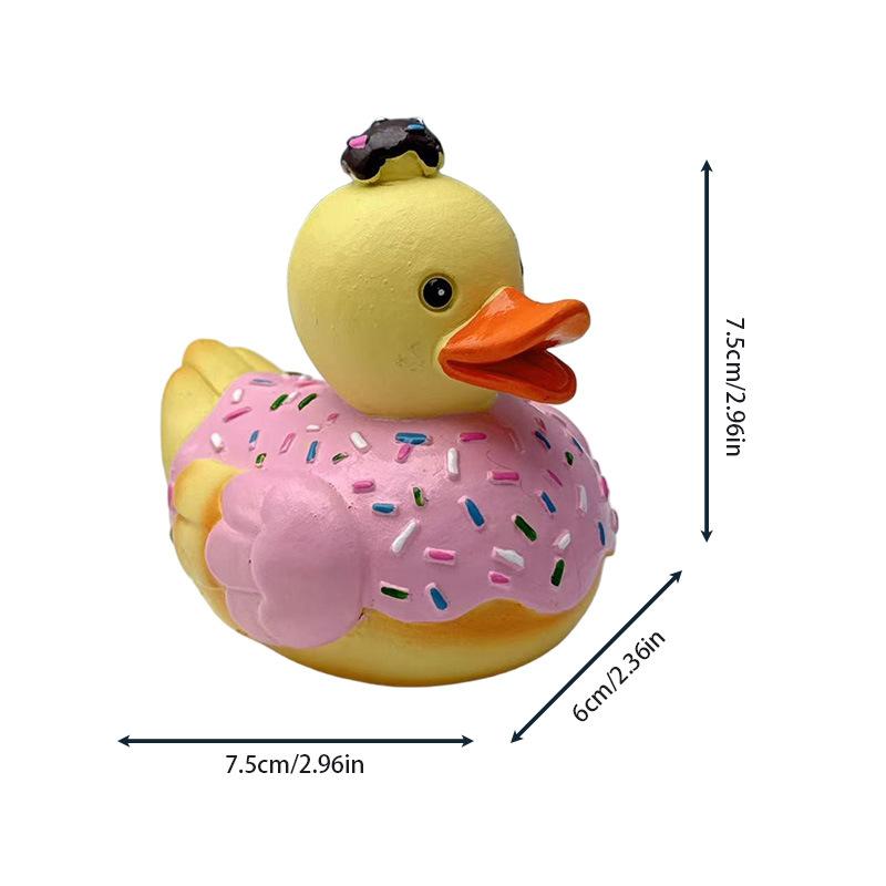 Weihnachtsdekoration Lebkuchen Süßigkeiten Ente Statue Niedliche Fruchtente Figur Kreatives Heim Schreibtisch Ornament Weihnachtsgeschenke