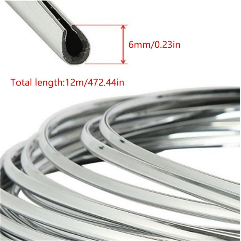 Adhesive PVC Moulding Trim For Vehicle Door Edge Guard Engine Hood Decoration 12M Styling Moulding Trim Strips