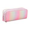 4 Compartments Pencil Pouch Zipper Closure Pen Case Large Pencil Bag  For Girls