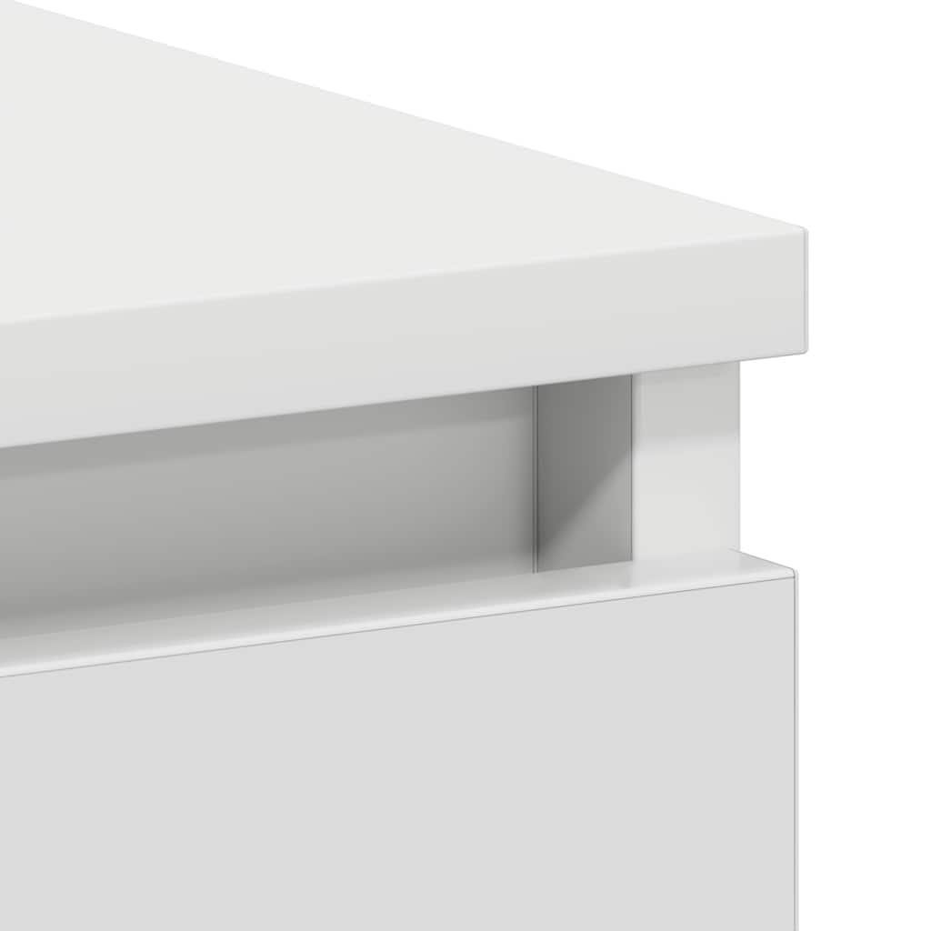 White Desk 90 X 45 X 76 Cm Particleboard