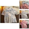 Oversized Hip Hop Short Sleeve T-shirt For Women In Vibrant Tie Dye Design