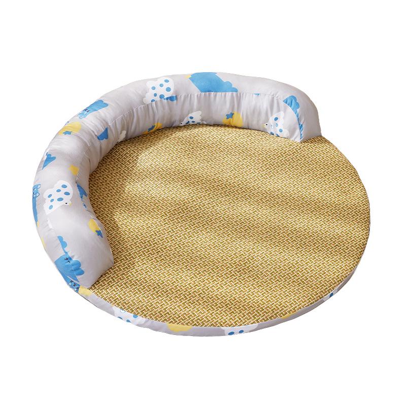 

1 шт. Товары для питомцев Охлаждающий ротанговый коврик Дышащие лежанки для собак Моющиеся охлаждающие коврики для питомцев Нескользящее кошачье гнездо Удобный S