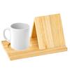 Multifunctional Triangle Book Holder Bookcase for Bedroom Wooden Book Reading Rest Table Centerpiece Decor for Home Studio