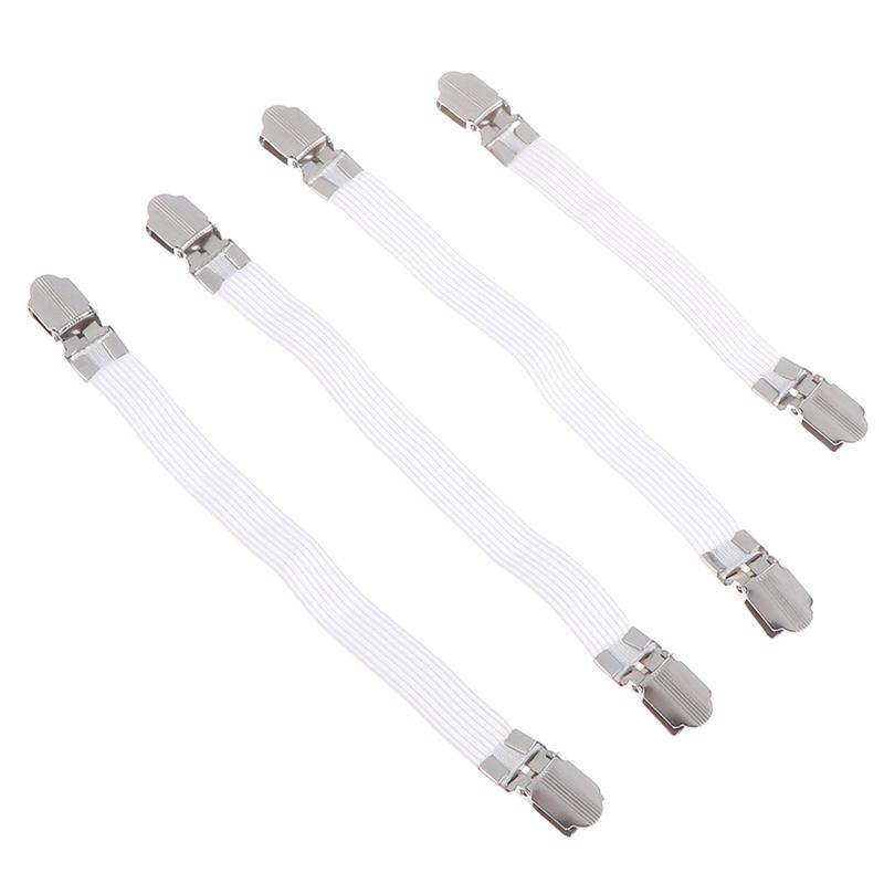 4Pc Ironing Board Cover Clip Fasteners Tight Fit Elastic Brace Ties Straps Grips