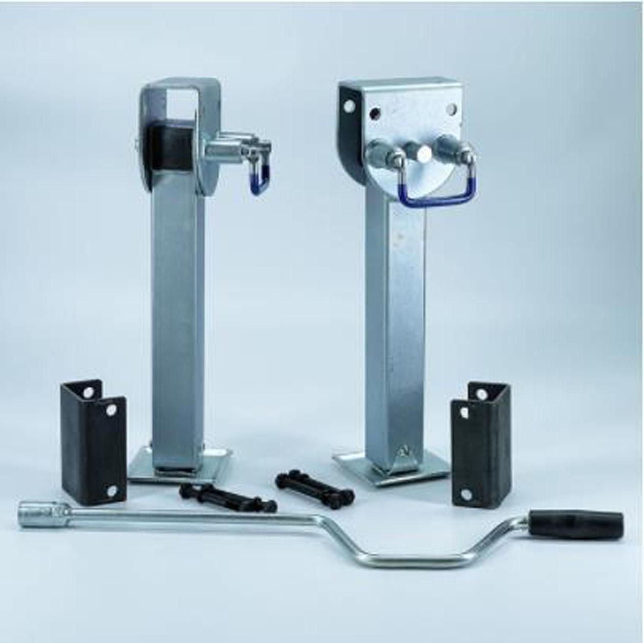 

1 комплект опорных стоек-стабилизаторов, опускающихся вниз, 440 мм, домкраты-стабилизаторы для парковки караванов, грузоподъемность 2000 кг, аксессуары для кемперов, опорные стойки для прицепов автофургонов