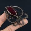 Red Flash Labradorite Pendant, 999 Copper Wire Wrapped Jewelry, Gemstone Jewelry Pendant, Handmade Wedding Gift Jewelry