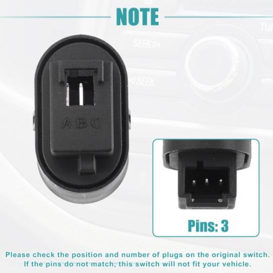 Auto Door Lock Switch Replacement Single  for Chevrolet Malibu Black