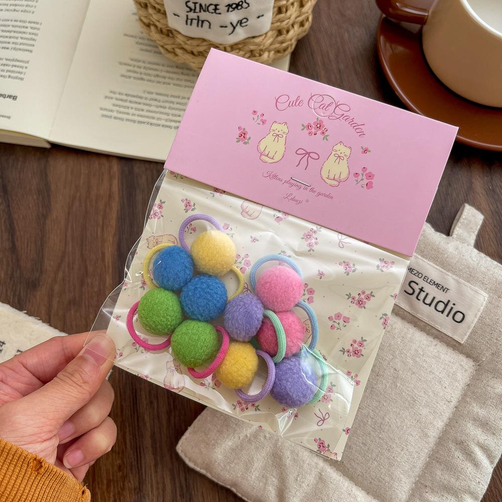 10pc mini faixa de cabelo do bebê kawaii dos desenhos animados floral animal elástico corda de cabelo para a criança menina pequena tumb faixa de cabelo adorável headwear