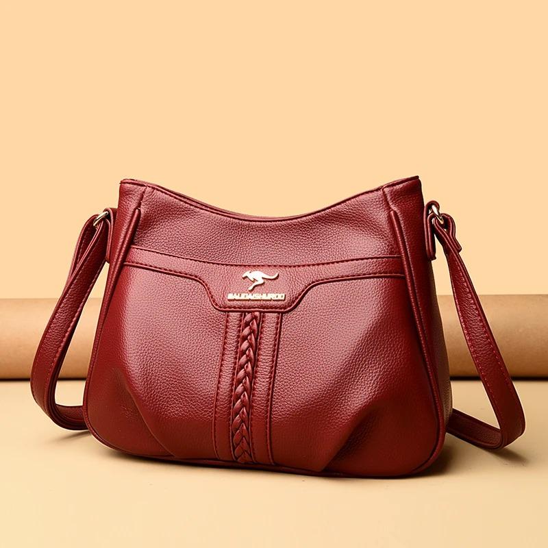 Einfache Retro Damen Schultertasche, Lässige Umhängetasche, Modische Damen Schultertasche, Geeignet für Alltag, Shopping, Pendeln