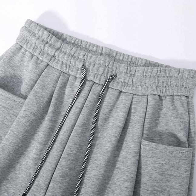 New Spring Autumn Women Sports Sweatpants, High Waist Draping Wide Leg Pants, American Style Trousers For Petite Figures