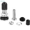 2 Stück Motorrad Radventil 33mm Motorrad Roller Fahrrad Quad Schlauchloses Mountainbike Reifenventil Staubkappe