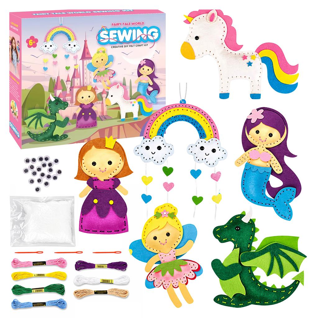[PACZA] Felt sewing kit for children 27 pieces Z3354