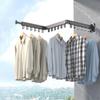 Folding Clothes Hanger Collapsible Hooks Wall Mounted for Jackets Bathroom Bedroom