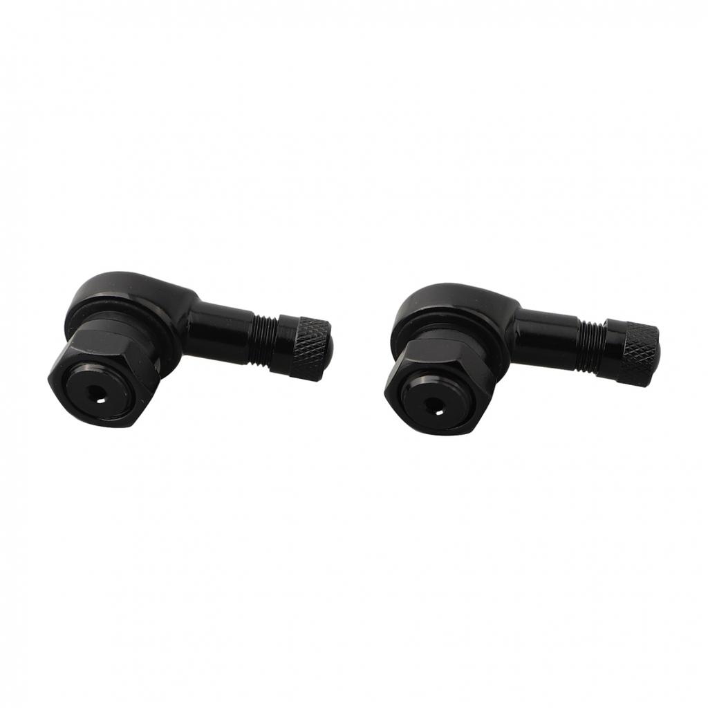 High Quality 90 Degree Angle Motorcycle Valve Stems CNC Aluminum Alloy (2PCS)