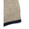 Women Half Turtleneck Color Block Long Sleeve Knitted Loose Pullover Sweater Casual Bottoming Top