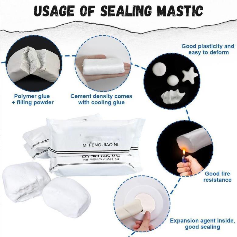 20ks tmel Vodotěsné těsnění Tuhé lepidlo Otvor ve stěně Klimatizace Oprava těsnění kanalizačního potrubí