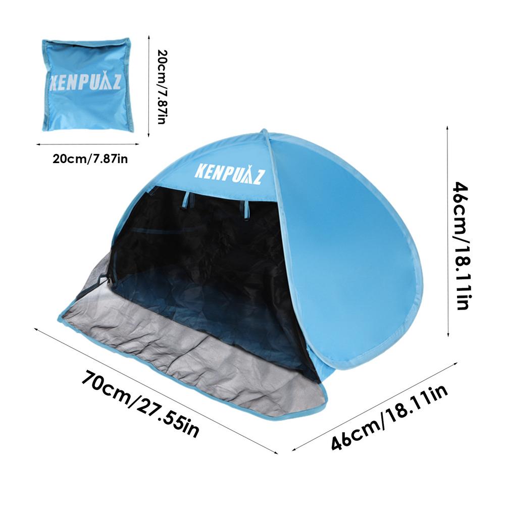 Beach Tent Sun Shelter Head Popup Canopy Automatic Shade Tent Portable Shade Protection With Storage Pockets Sunproof Mini Sun