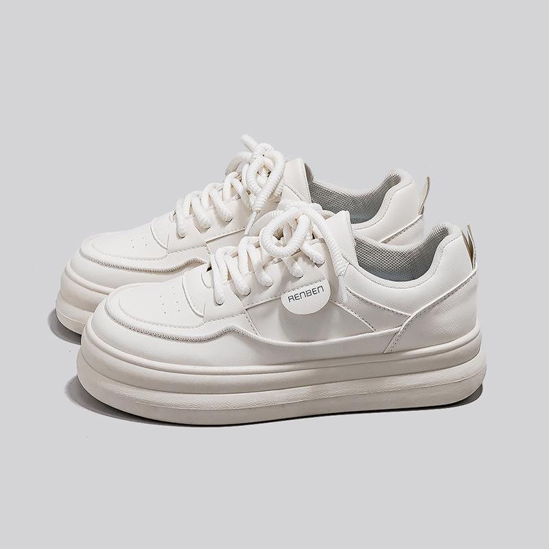 

Супер огонь молочный фуфу круглый носок универсальные детские весенне-осенние женские туфли на платформе студенческие повседневные спортивные кеды 40 бежевый