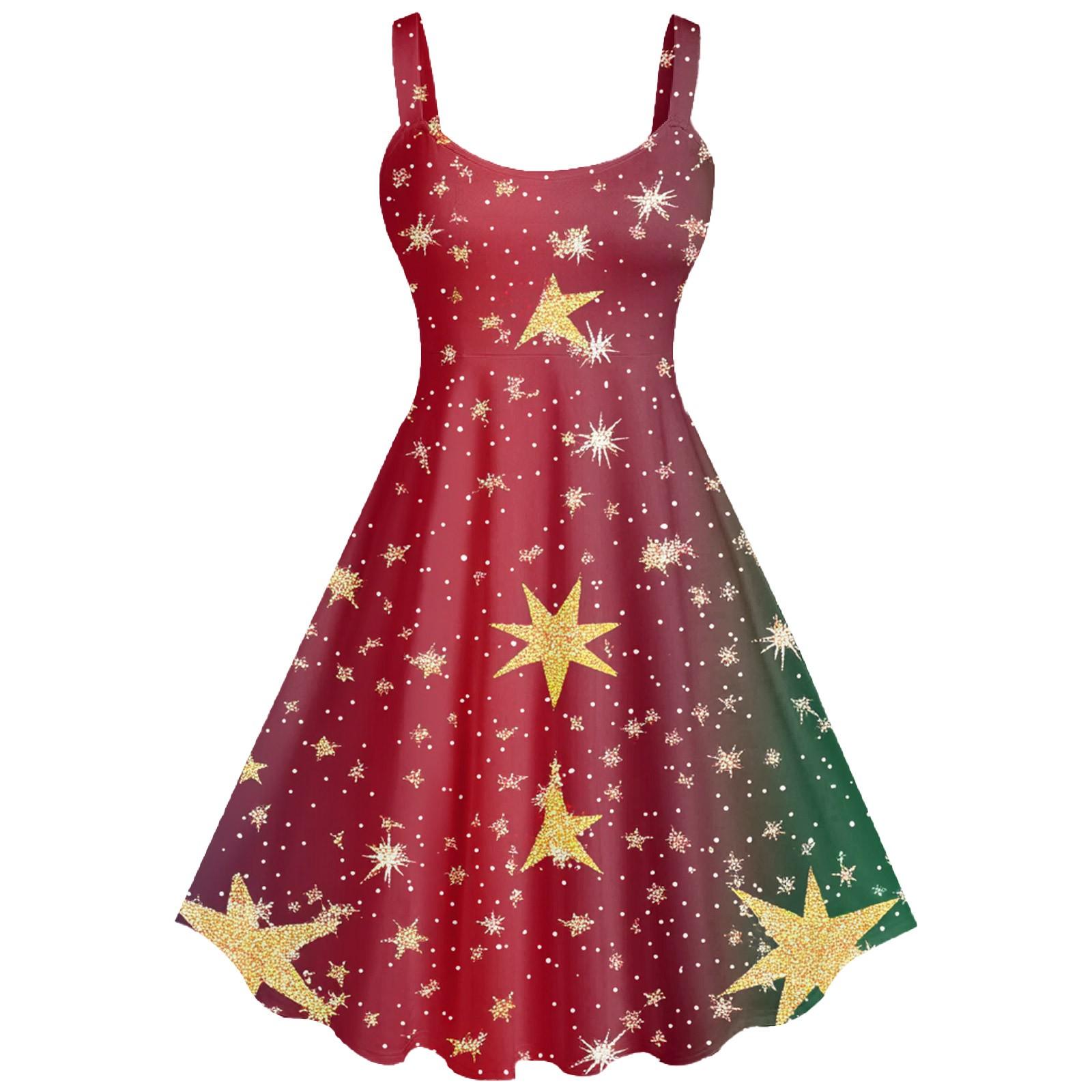 

Женское сексуальное облегающее платье с принтом рождественской елки в стиле панк-ретро с открытыми плечами XXL красный