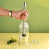 Clear Cocktail Shaker Set Cocktail Shaker and Measuring Jigger Set Drink Mixed Hand Shaker Tools for Bartending and Home Bar