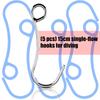 Heavy Type Single Flows Swimming Hook Rustproofed Stainless Steel For Diving Accessories Secure Fastening