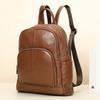 Direktverkauf Echter Leder Damenrucksack, Exquisiter Lässiger Weicher Rindsleder Rucksack, Großes Fassungsvermögen, Hochwertige Trendige Shangshu Tasche
