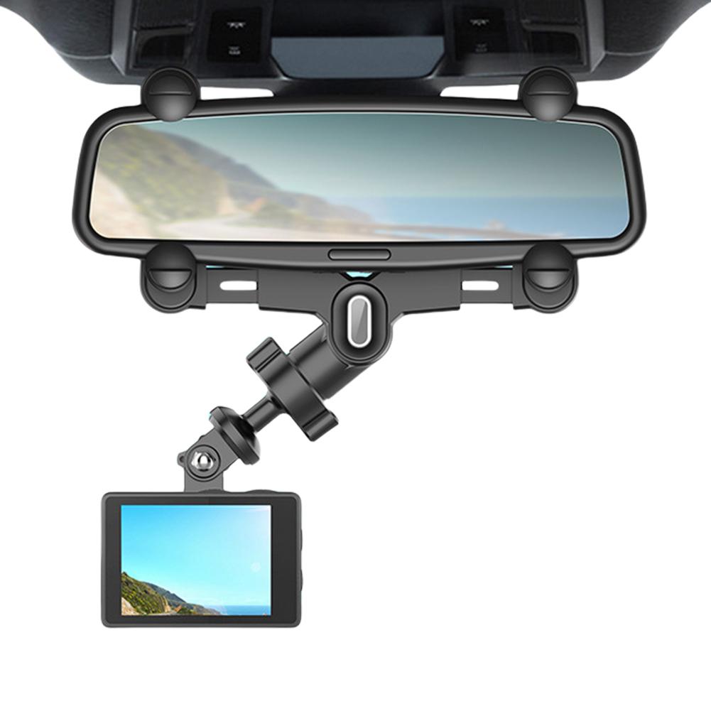 Anti-Shake Car Mounting Bracket 360 Adjustable Rear View Mirror Camera Holder DVR Support Holder for Insta 360 Action Cameras