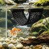 Wall Mount Shelf Set for Ornamental Shrimp, Suction Cup Rest Shelf for Small Glass Habitats, 2 Piece Plastic Water Habitat Accent