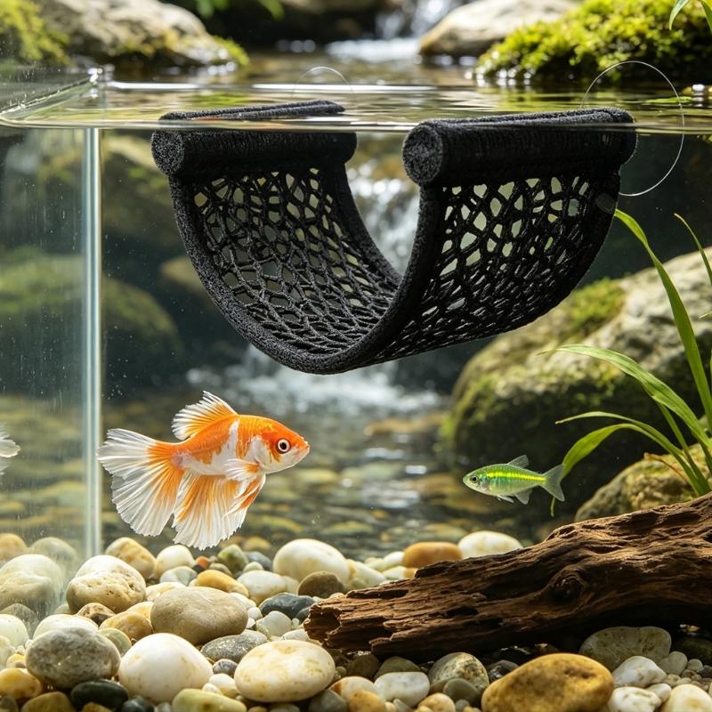 Wall Mount Shelf Set for Ornamental Shrimp, Suction Cup Rest Shelf for Small Glass Habitats, 2 Piece Plastic Water Habitat Accent