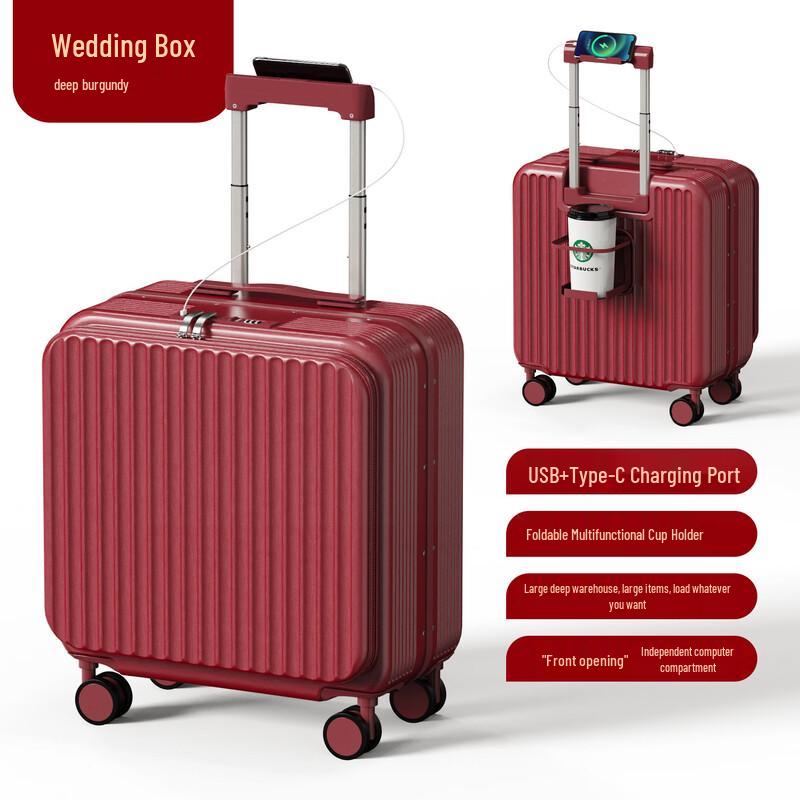 JOURHEY SHI Aluminum Frame Wedding Luggage 20 inch