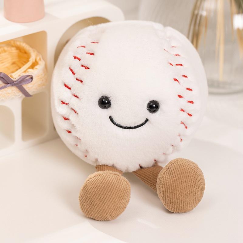 Bambola Divertente Sport con Palla Calcio Tennis Bambola Peluche Celebrità di Internet Palla Regalo Decorazione Ornamento Per Bambini