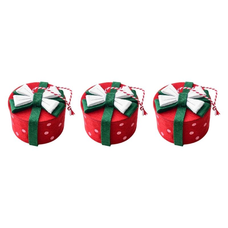 3PCS Lightweight Durable Holiday Gift Package Deck Sustainable Not Toxic Wall Hanging Craft