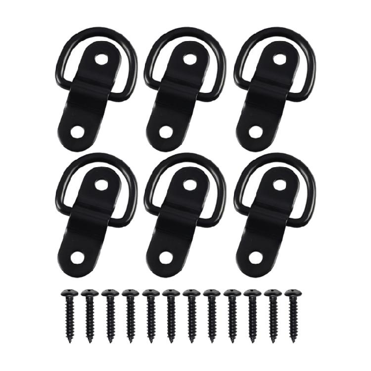 Reinforced Steel D Rings Lashing Eyelets Rusts Resistant Assembly Rings For Heavy Duty Use Cargo Transport ATV