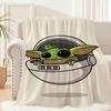 Lovely Y-Yoda Baby Cute Blanket Plush Nap Sofa Rug for Living Room Warm Office Bedroom Birthday Home Travel Kid Gifts