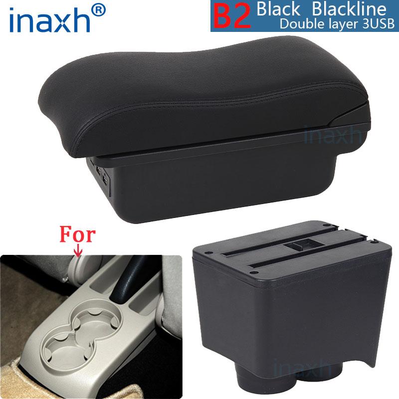 For Volkswagen Polo Armrest For VW Polo 9N 3 Car Armrest box Curved surface Interior parts Storage box car accessories 2002-2009