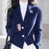 Elegant Knit Winter Cardigan: Women's 'Old Money' Style 2025 Sweater Coat