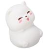 Silicone Night Lamp Cute Cat Tap Control   Color Rechargeable Soft Night Light for Bedroom