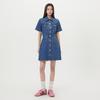 LAP Kurzarm Hemdkleid Mini Denim Kleid Ar2Do460