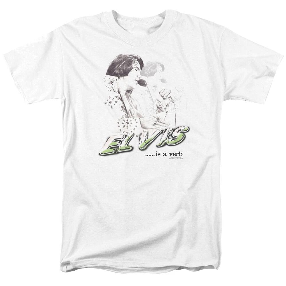 Elvis  Elvis Is A Verb  100% Cotton T-shirt Mens Tees Top - to 5X XL