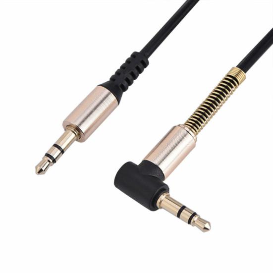 3.5mm Male To Male Spring Audio Aux Cable Headphone Speaker Cord for Phone Car