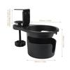 Black Clip On Cup Holder Rotatable Mug Holder Durable Desk Cup Holder  Home School Office Dorm