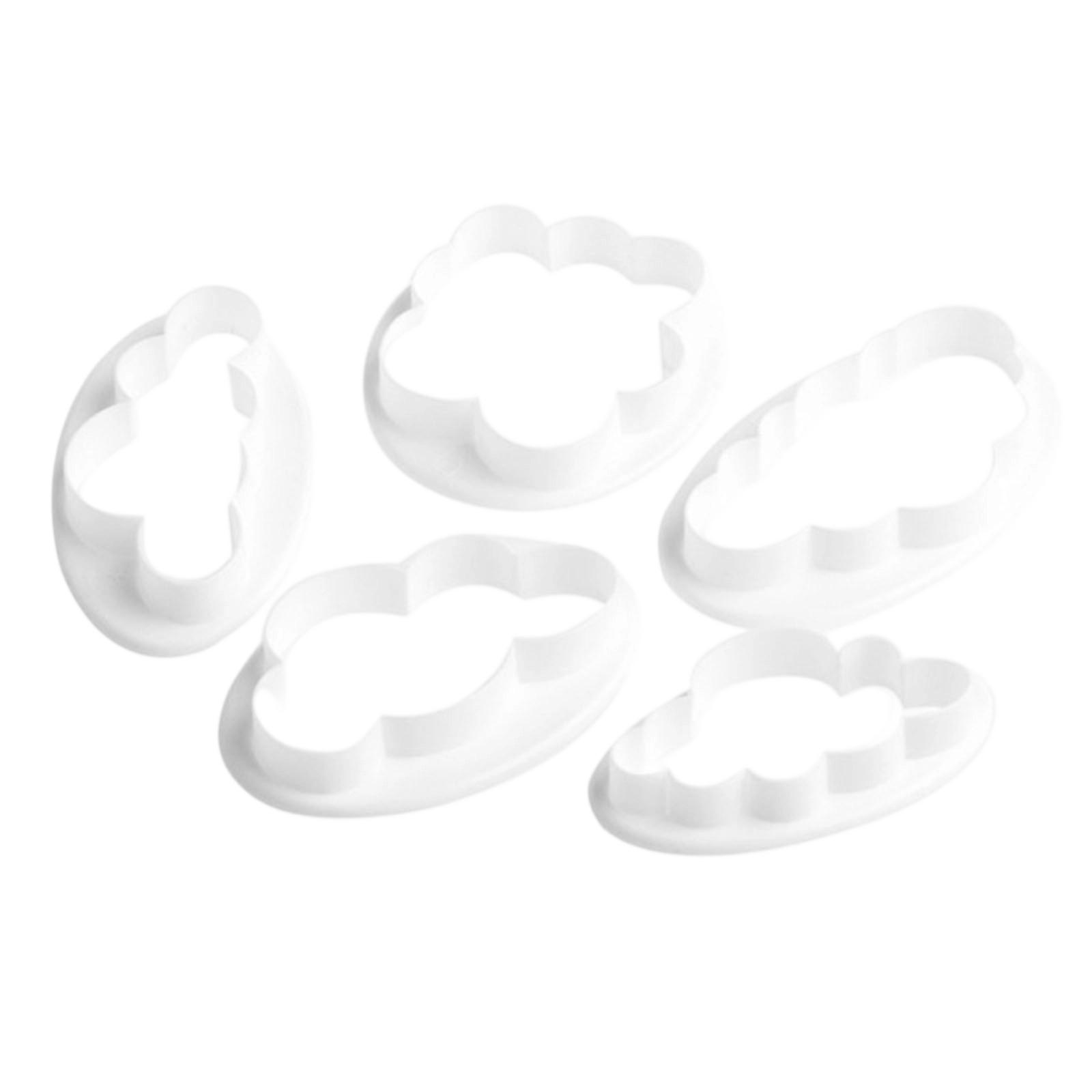 

Cloud Shaped Cake Cutter Set Fondant Mold Sugarcraft Baking Tools for Cake Decoration and Pastry Design with Multiple Sizes and Shapes One Size белый