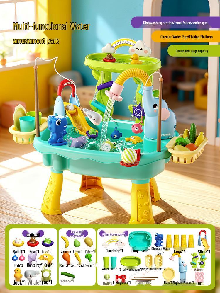 Kids' Electric Dishwashing Station & Water Play Basin Toy