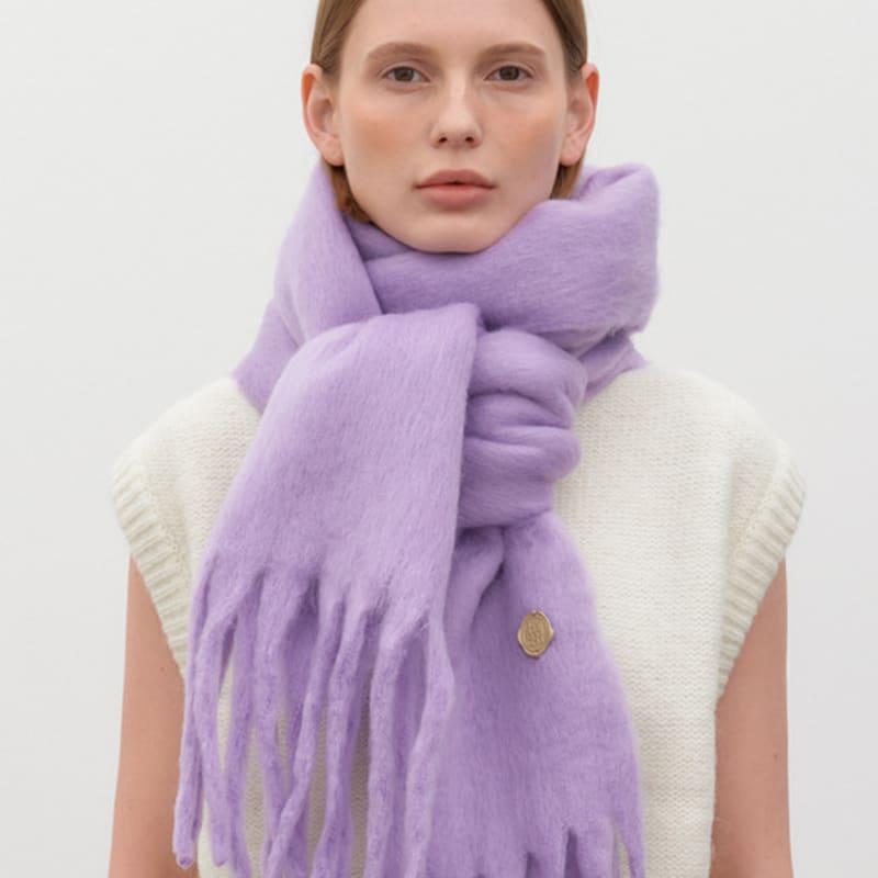 

halden heavy vanilla muffler (M032_purple) purple