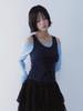 SETSETSET Bustier Lace-Up Tee (Blue)