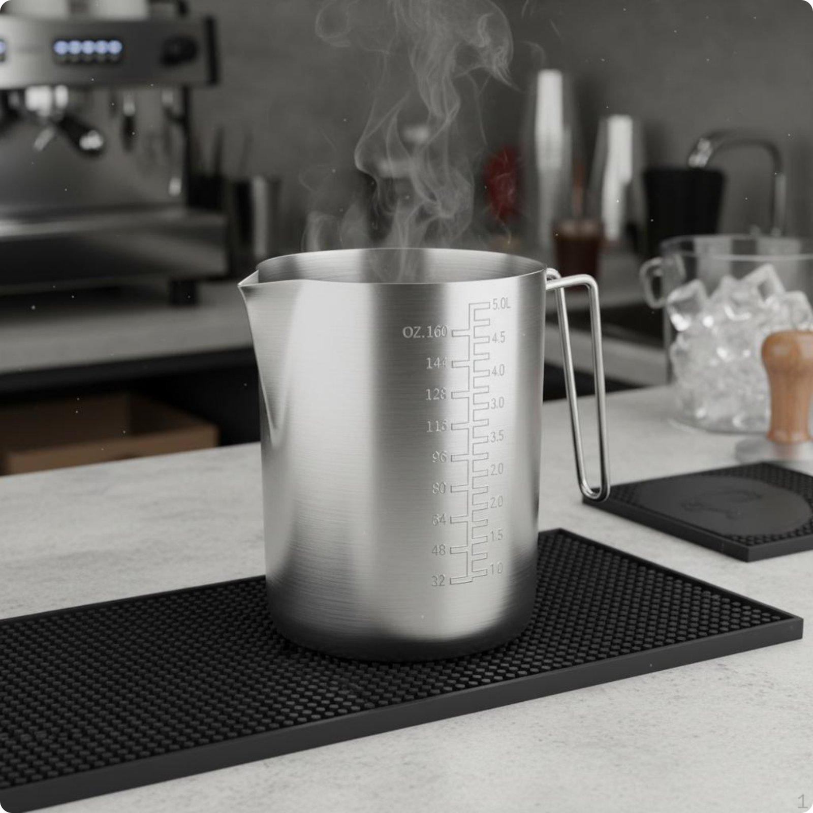 Stainless Steel Measuring Cup Measurement Marks Graduated Large Capacity Metal Pitcher