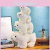 Entzückendes Plüsch-Eisbär-Stofftier Weiche Weiße Bärenpuppe für Kinder 25cm 35cm 45cm 58cm