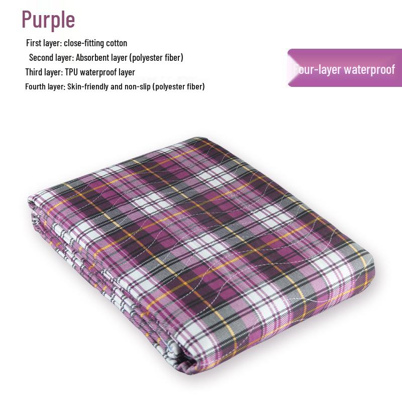 

Водонепроницаемая моющаяся прокладка при недержании - Взрослая и детская Большая, Толстая впитывающая для лежачих больных, менструальная или для использования с подгузниками 90x120 cm