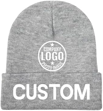 Custom Unisex Beanies with 3D Embroidery Personalized Logo Winter Hats-100% Acrylic Common Fabric